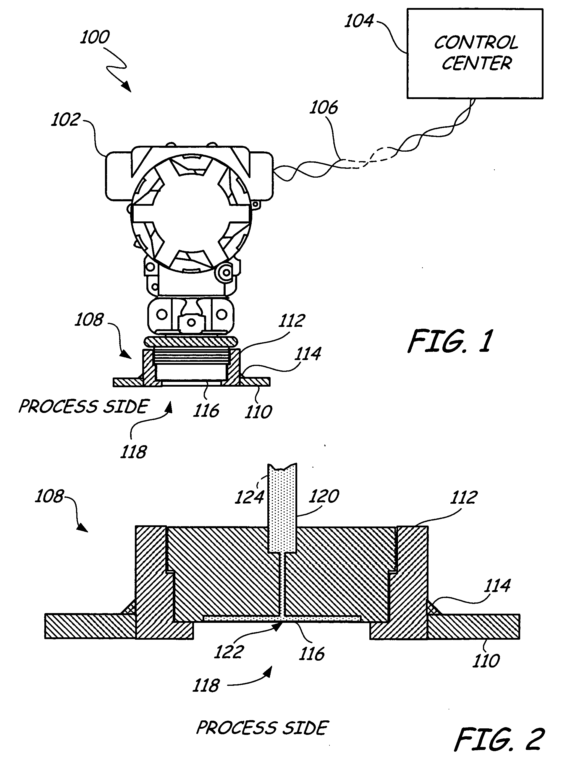 Diagnostic system for detecting rupture or thinning of diaphragms