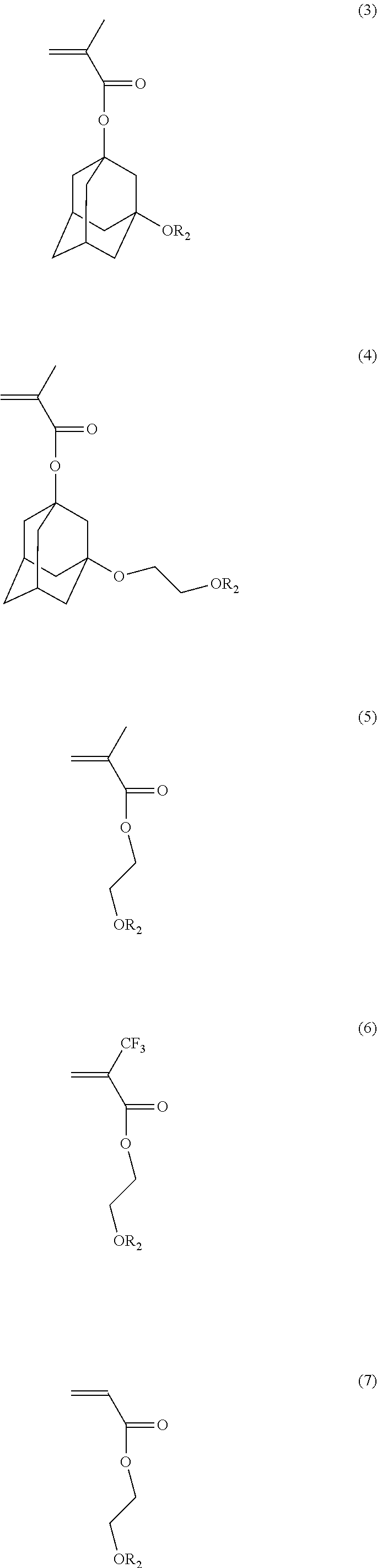 Photoresist composition containing a protected hydroxyl group for negative development and pattern forming method using thereof