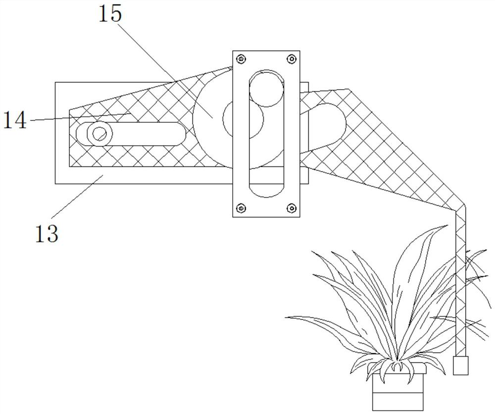 Planter device with quantitative watering function