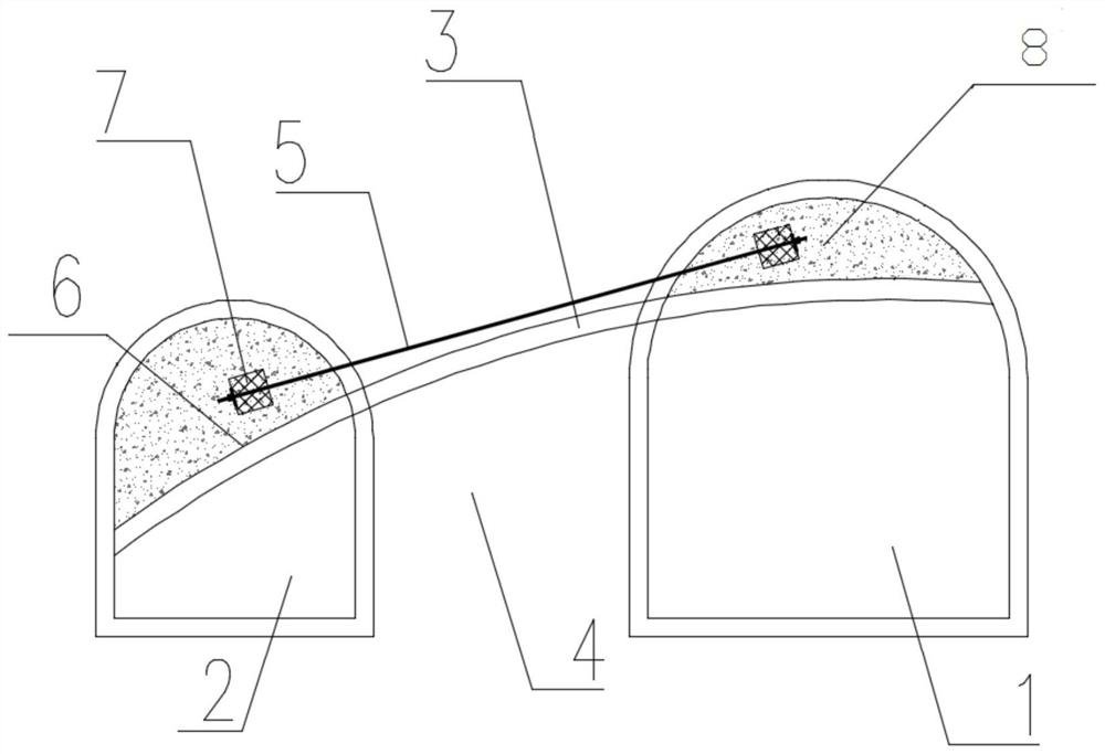 A kind of expansion method of underground tunnel from small section to large section