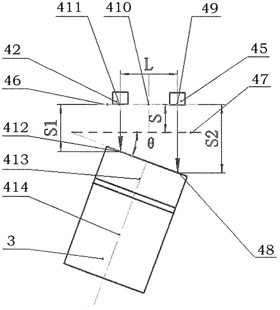 Device and method for positioning container in port