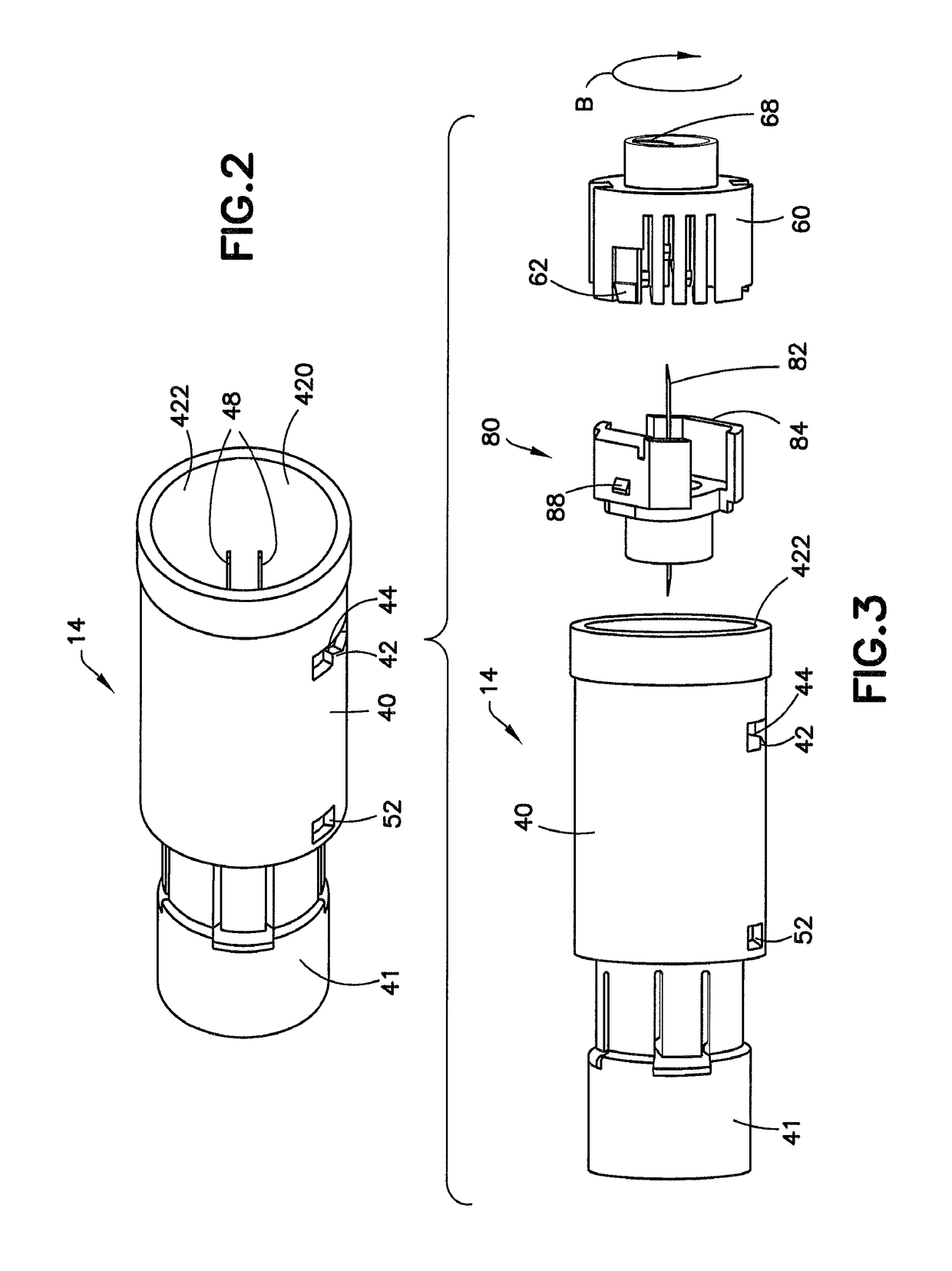 Transfer set with floating needle for drug reconstitution