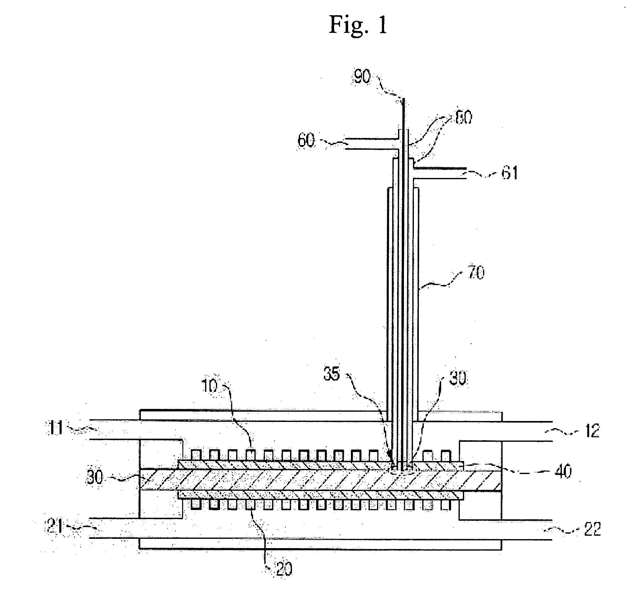 Three electrodes system cell for evaluation of performance of molten carbonate fuel cell
