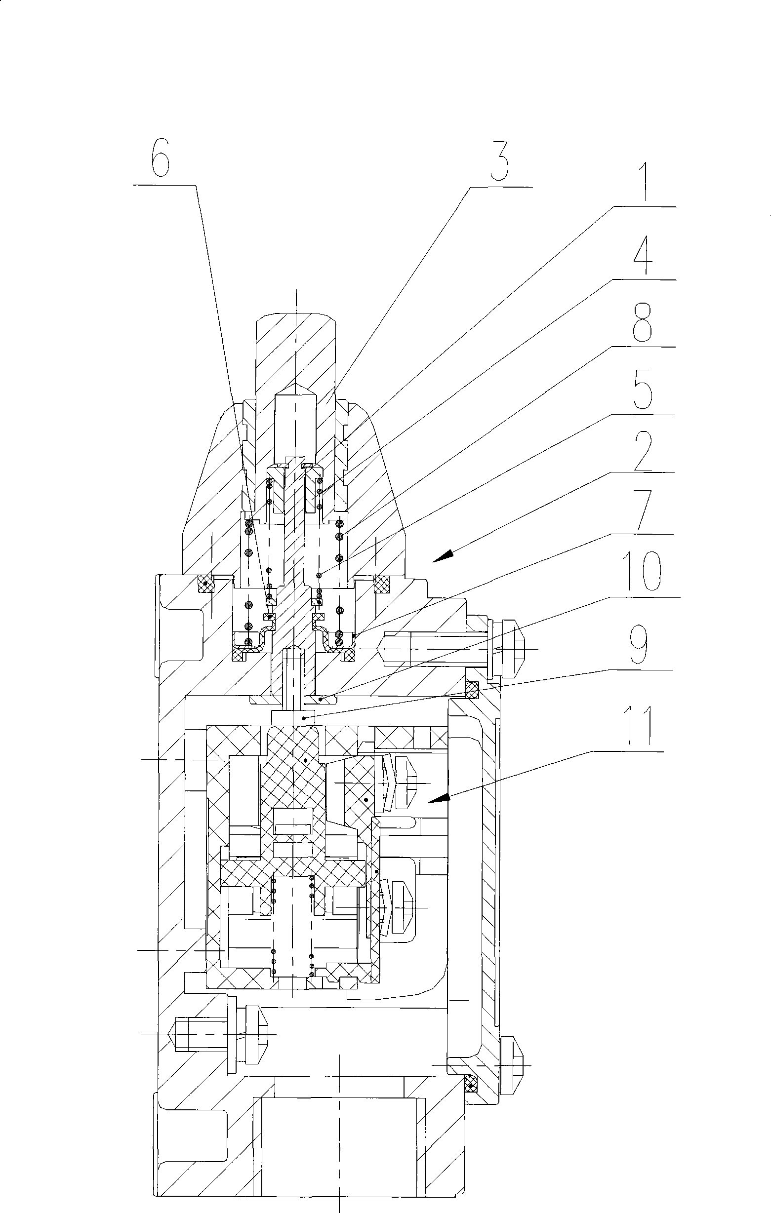 Direct-acting piston actuator for travel switch