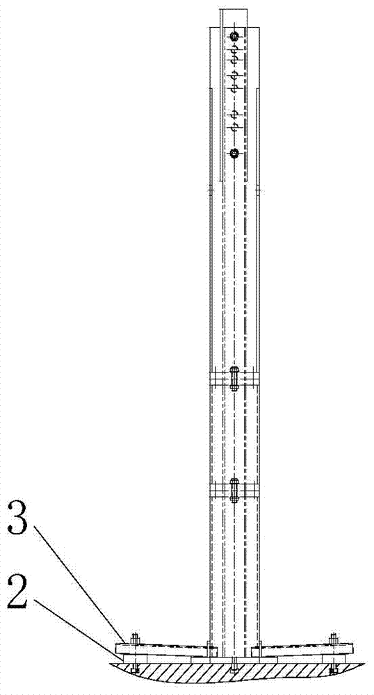 Oil immersed power transformer conservator support assembling and welding device and welding method thereof