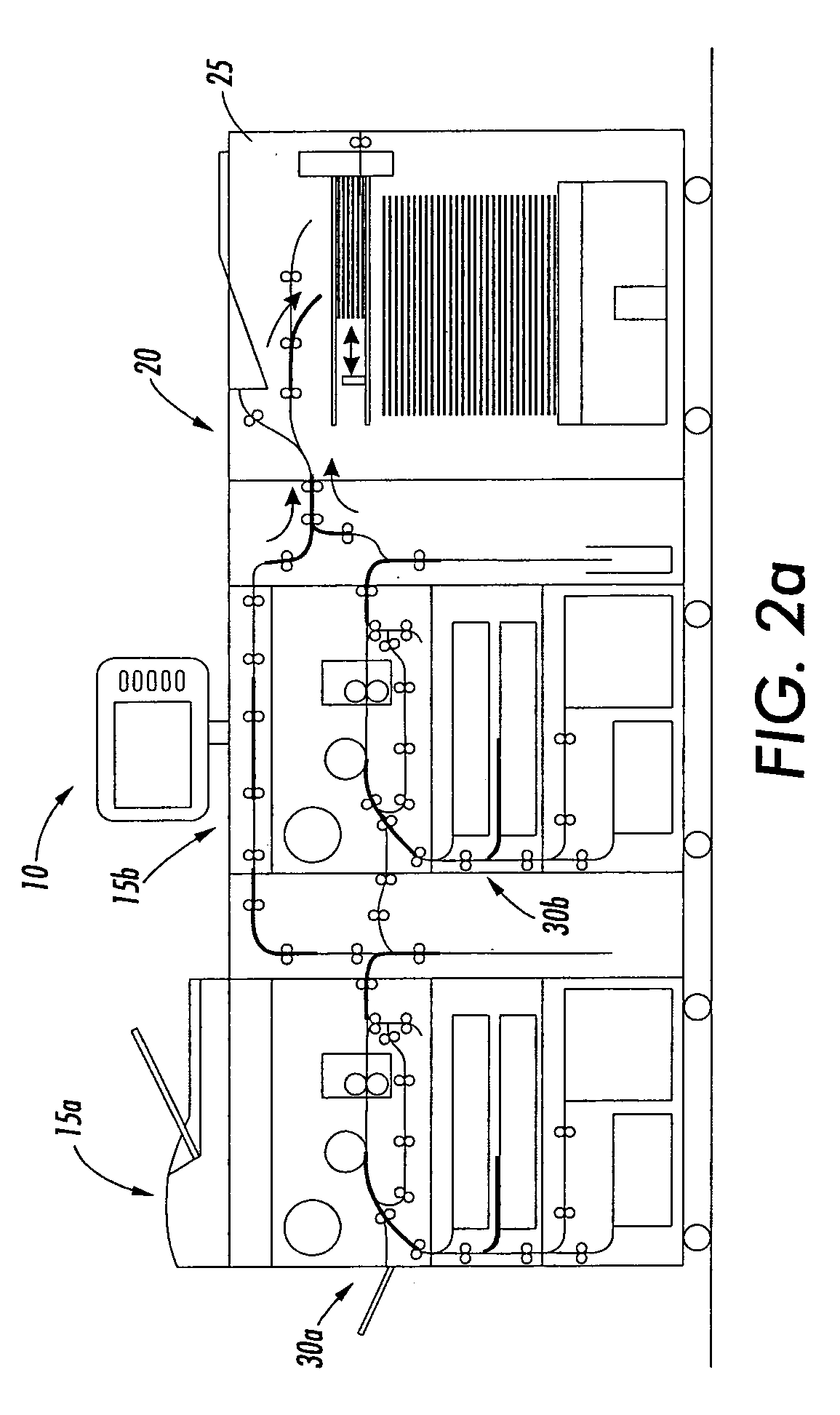 High print rate merging and finishing system for parallel printing