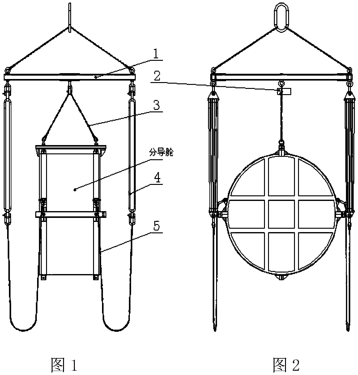 Testing device for evaluating influence of release of penetration device on take-off cabin