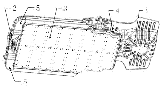 Matching structure of electric car battery pack and car body