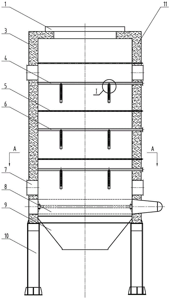 Multi-layer vertical biological fermentation drying column and drying method