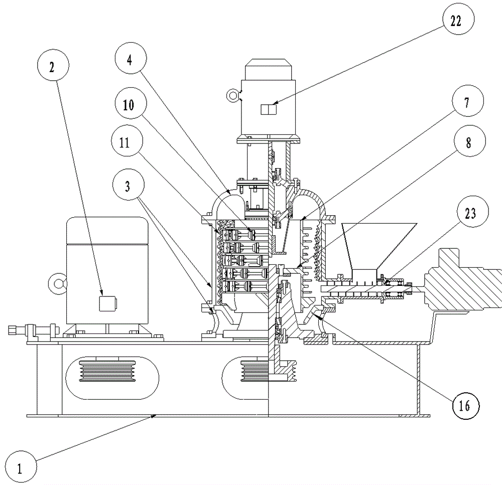 Vertical type cylindrical classifying pulverizer