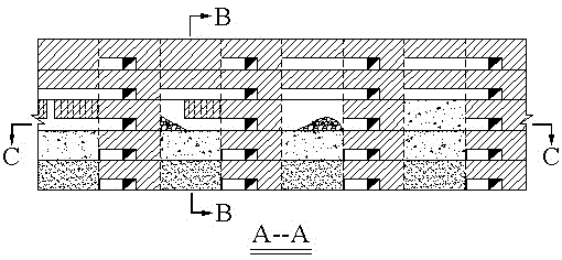 Diskless region type connection roadway continuous sectional cut-and-filling stoping method shared by chamber and jambs
