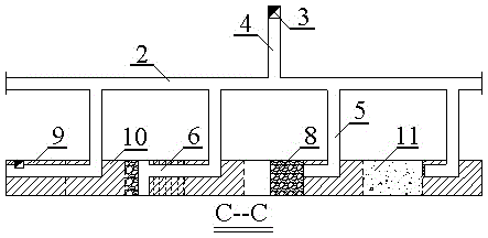 Diskless region type connection roadway continuous sectional cut-and-filling stoping method shared by chamber and jambs