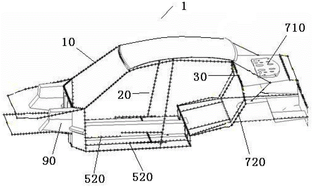 Method for building conceptual design model of white automobile body