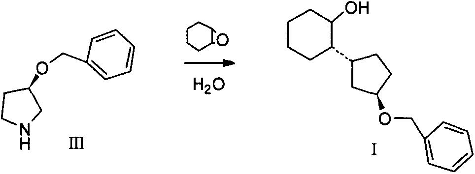 Preparation method of trans-2-[(3R)-3-benzyloxy-1-pyrrolidinyl]-1-cyclohexanol