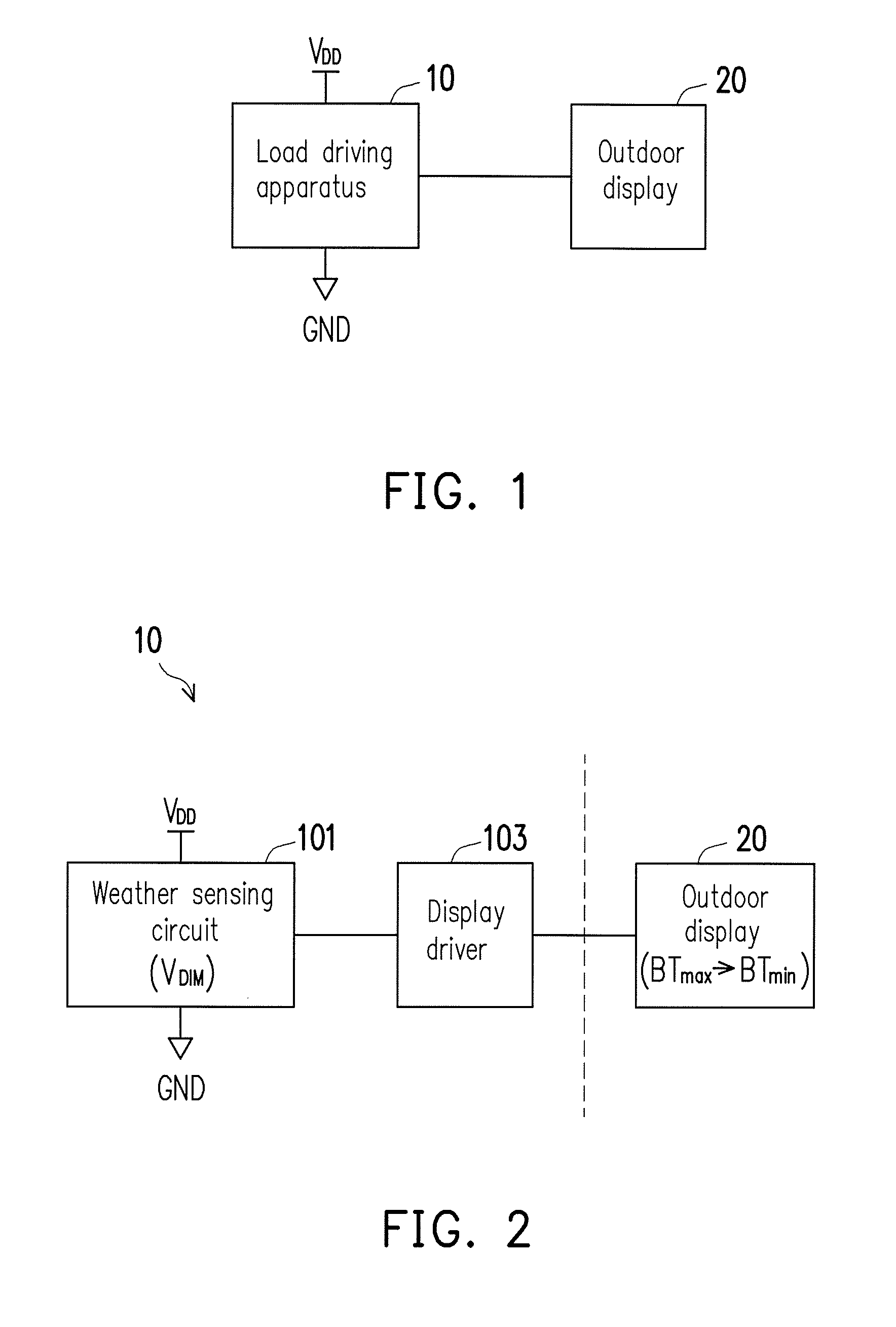 Load driving apparatus adapted to drive outdoor display