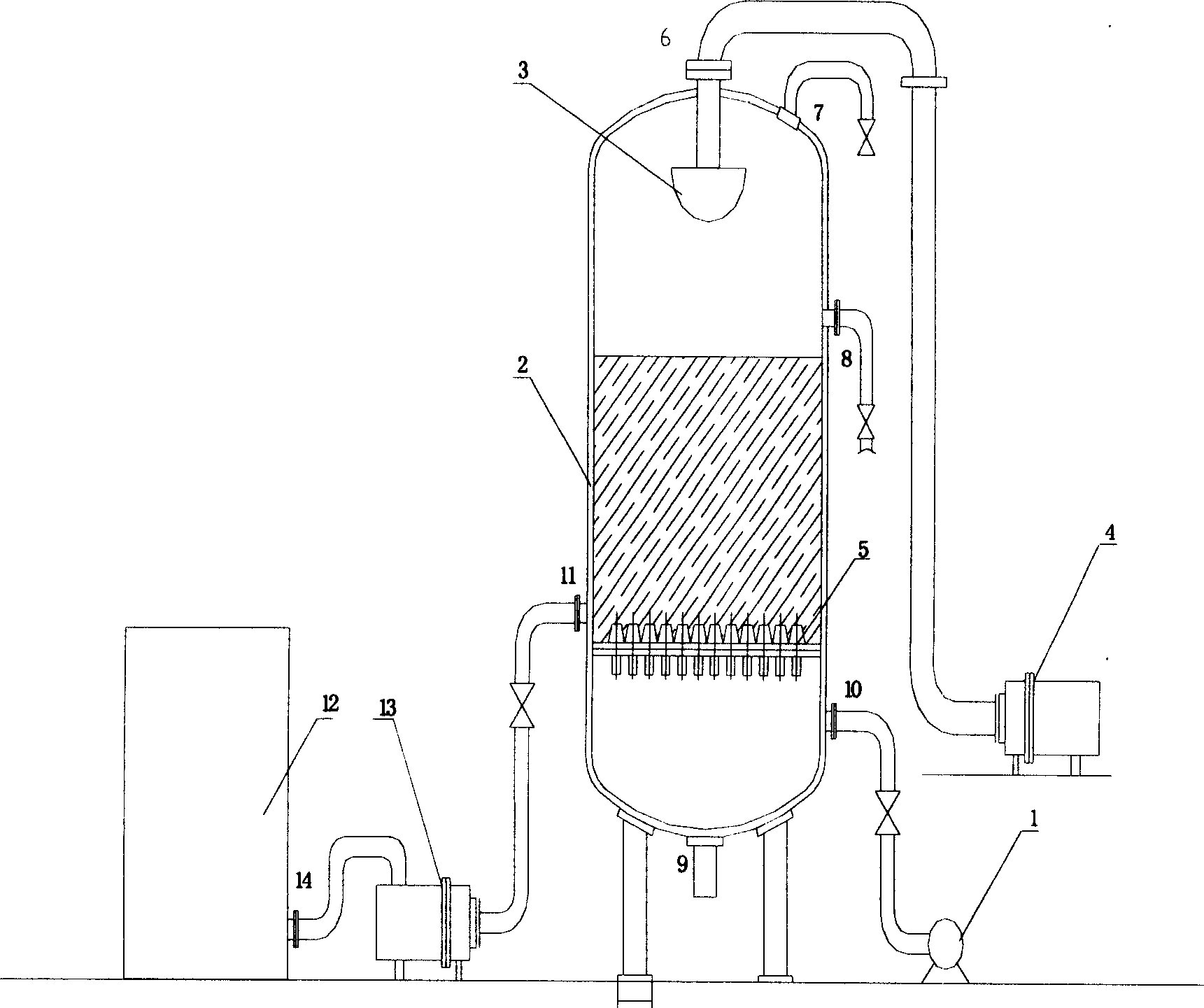 Pressure sand filter and reverse flushing method