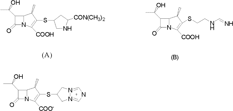 Method for preparing protected meropenem