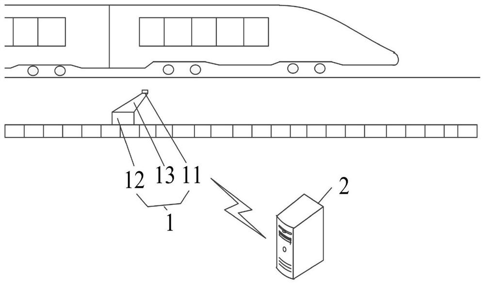 Train brake pad abrasion measuring method and system
