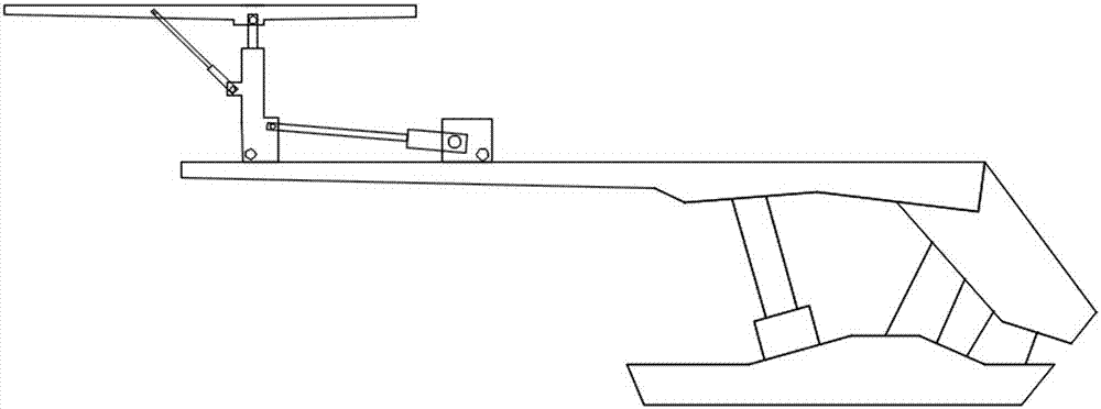 Hydraulic support device for superelevation section at both ends of fully mechanized mining face