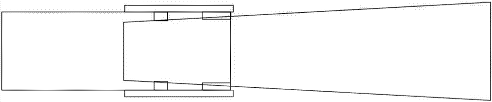 Hydraulic support device for superelevation section at both ends of fully mechanized mining face