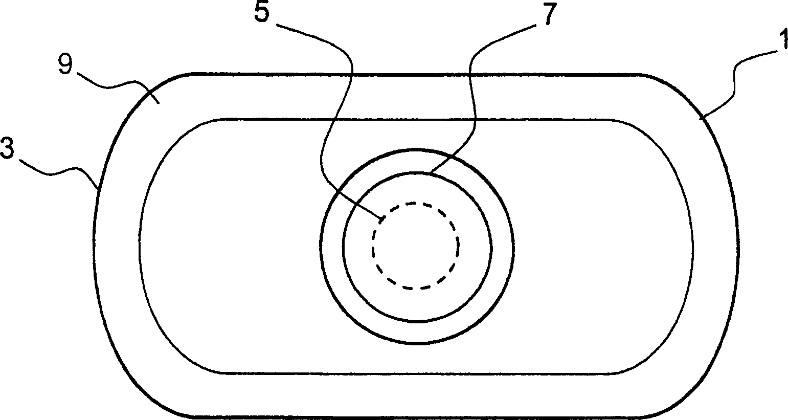 Post patch for mounting devices inside tires