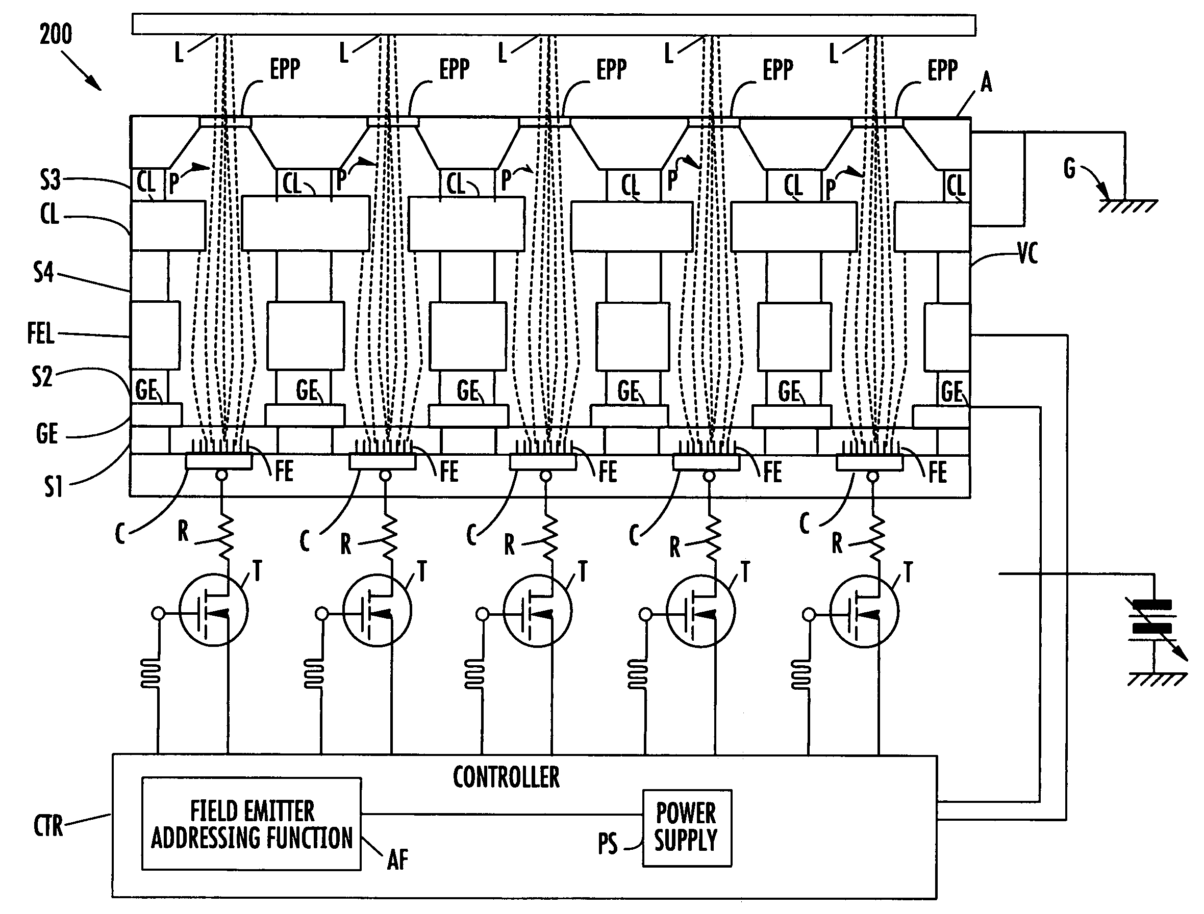 Multi-pixel electron microbeam irradiator systems and methods for selectively irradiating predetermined locations