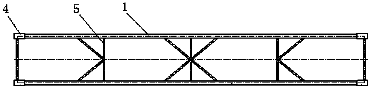 Steel tube truss arch bridge