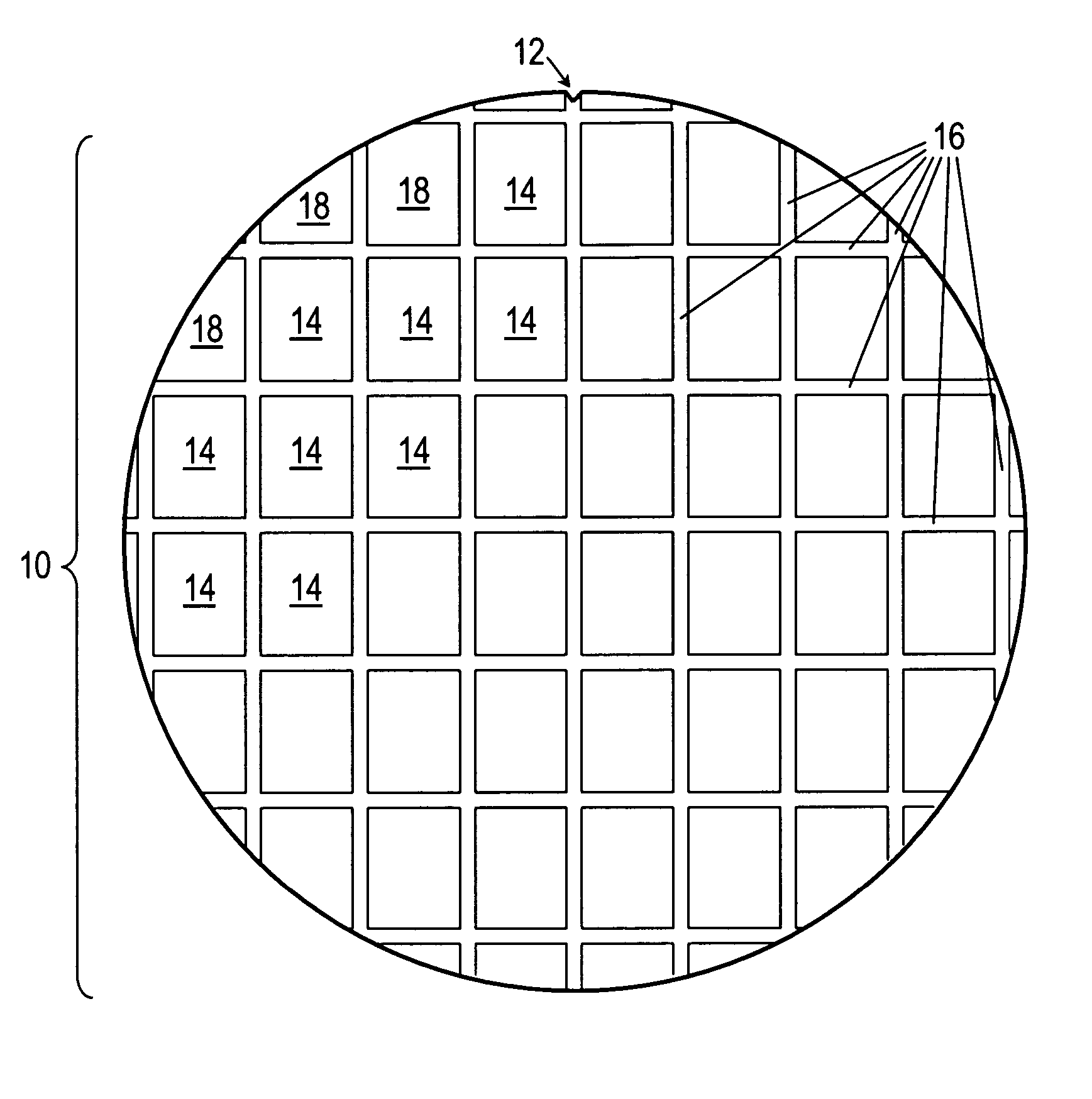 Method for reducing stress concentrations on a semiconductor wafer by surface laser treatment