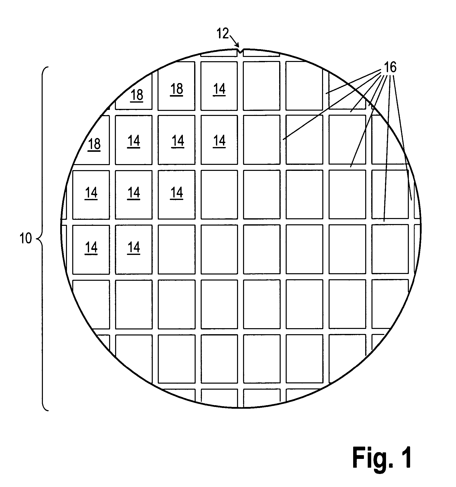 Method for reducing stress concentrations on a semiconductor wafer by surface laser treatment