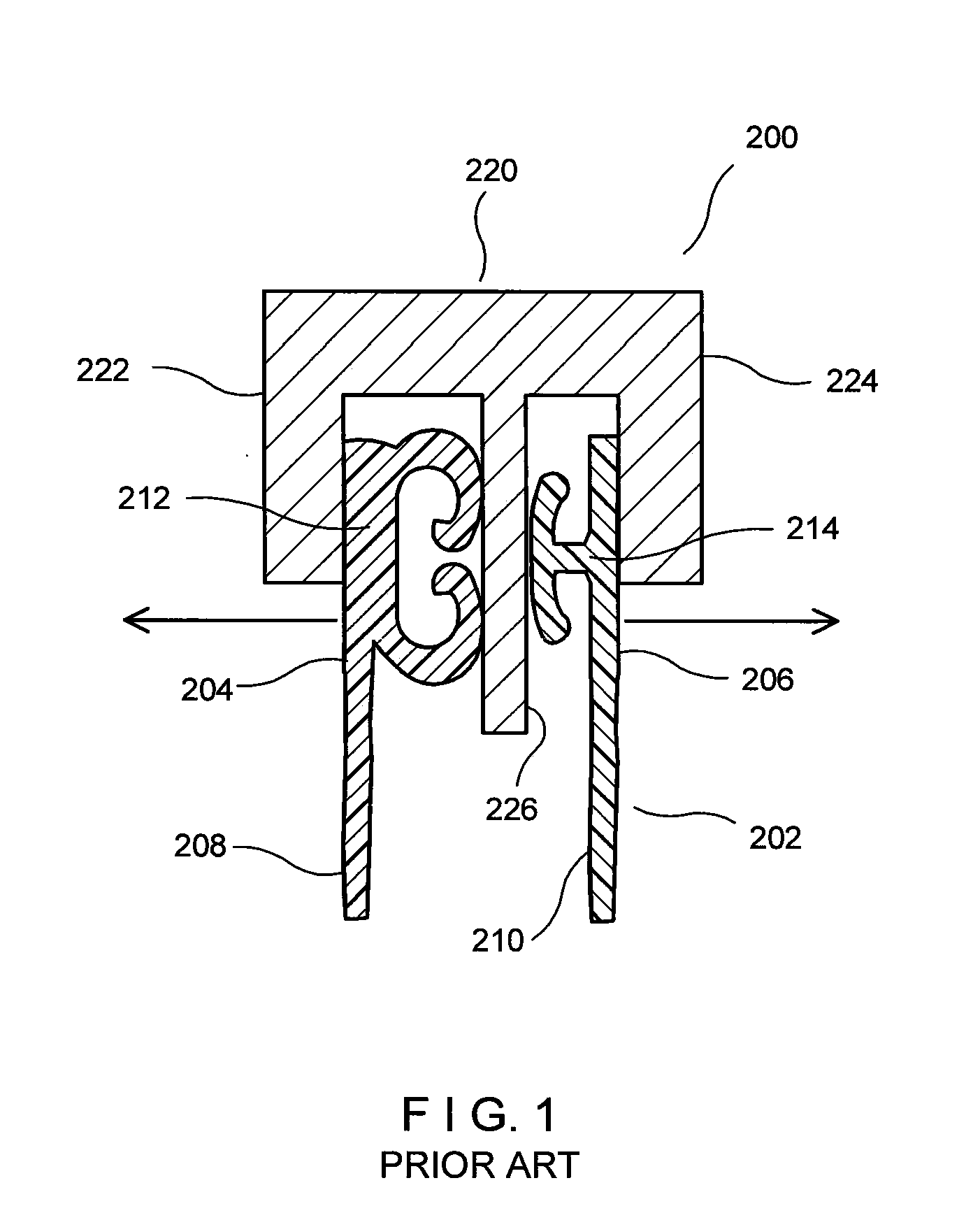 Manually activated slider clip