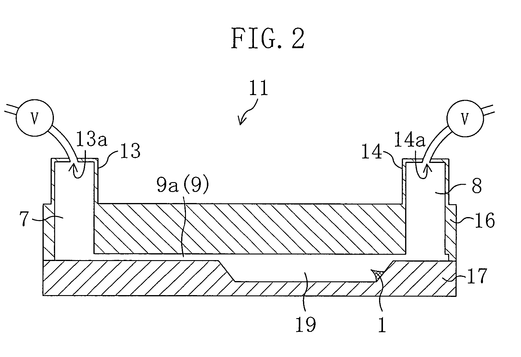 Measurement device for measuring electric signal emitted by biological sample