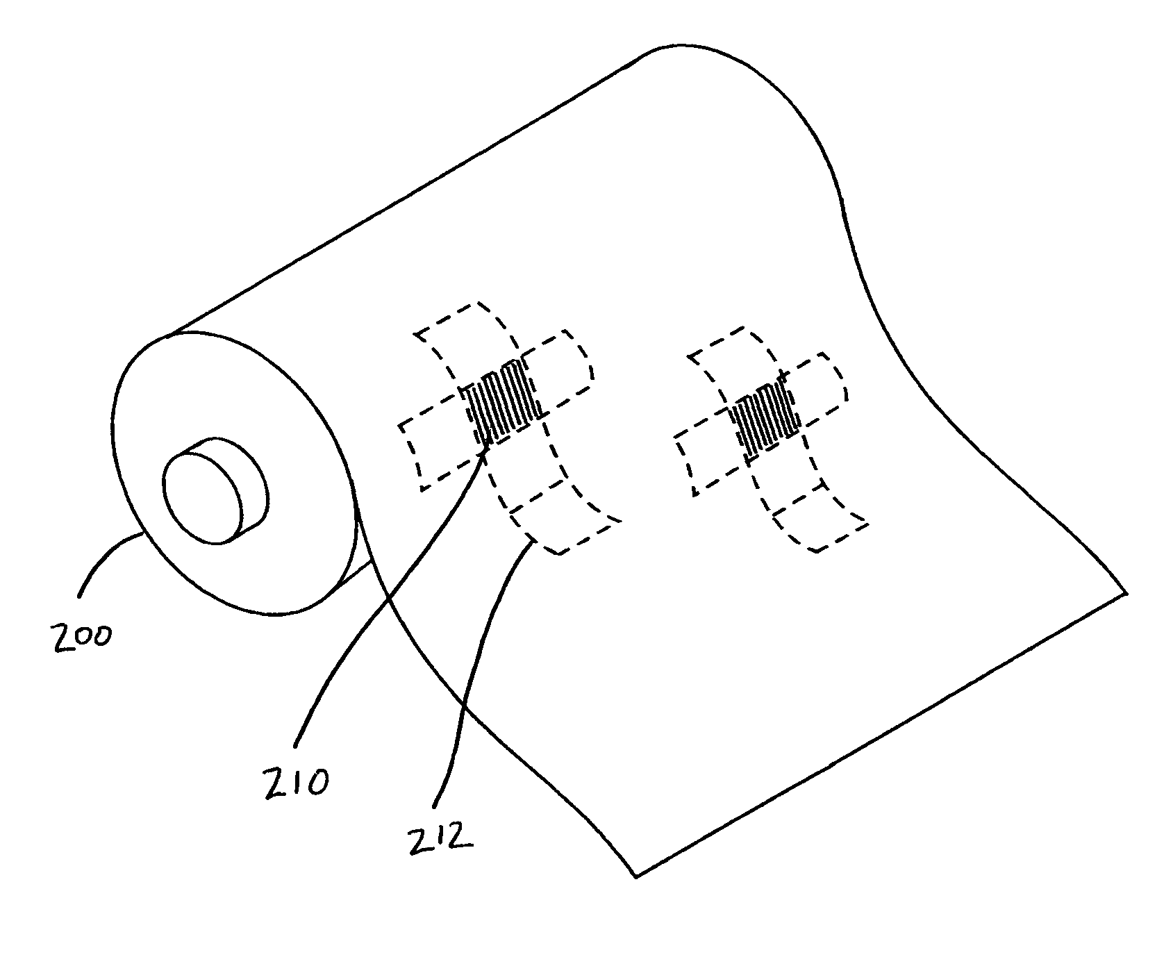 Method of producing a package from a sheet having lenticular lens in pre-selected areas