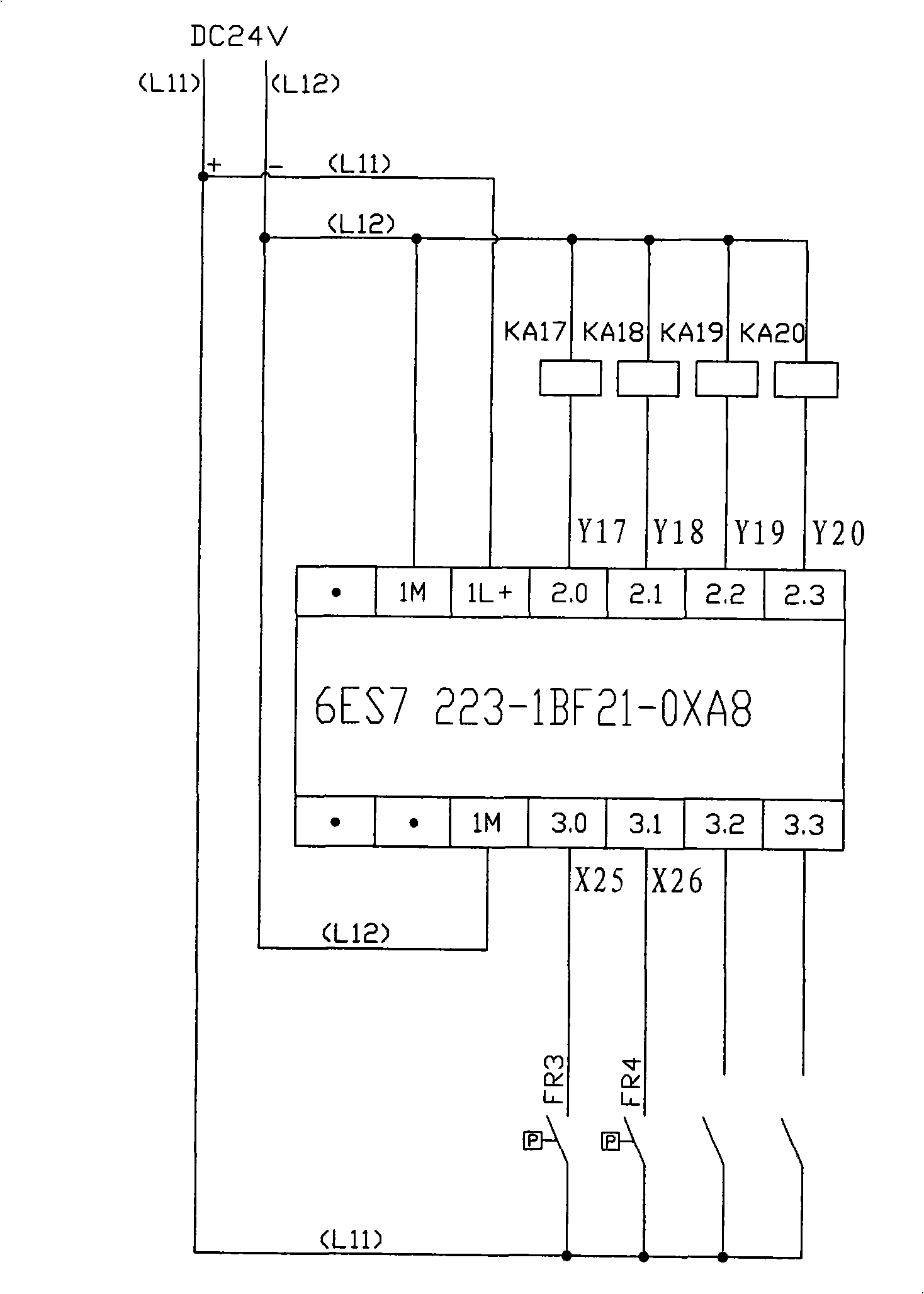 Electric automatization control device used for heavy hydraulic press