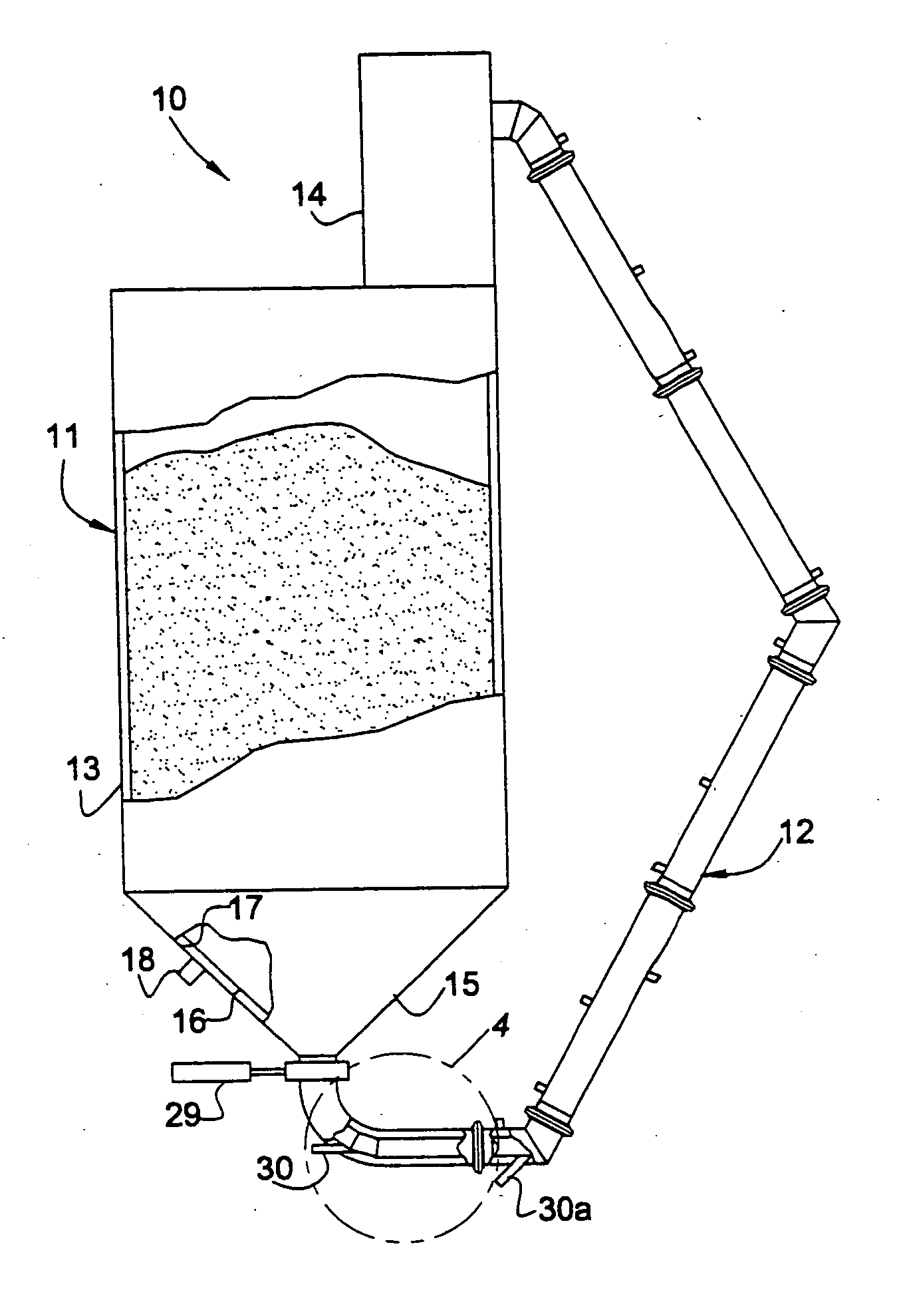 System for pneumatically conveying bulk particulate materials