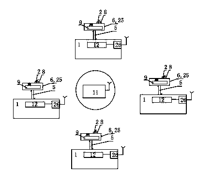 Device and system used for automatically monitoring body temperature of patient in hospital in real time