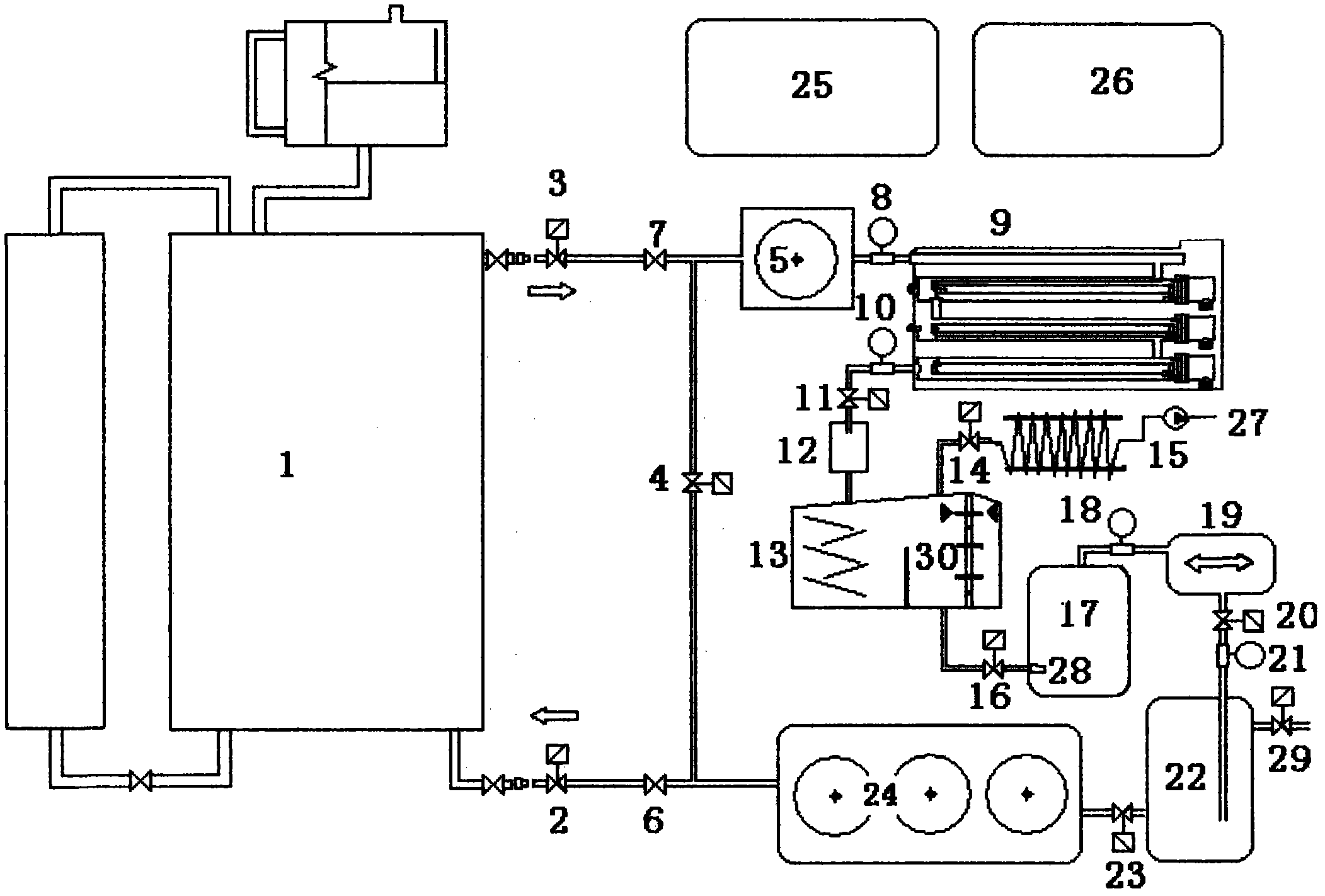 Online transformer oil dielectric loss treatment device