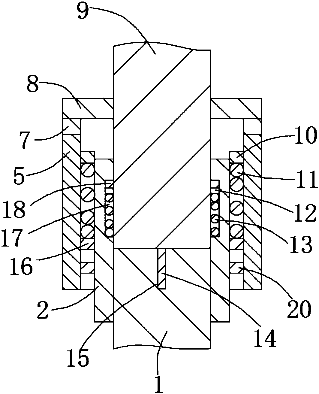 Split type coaxial radio-frequency connector