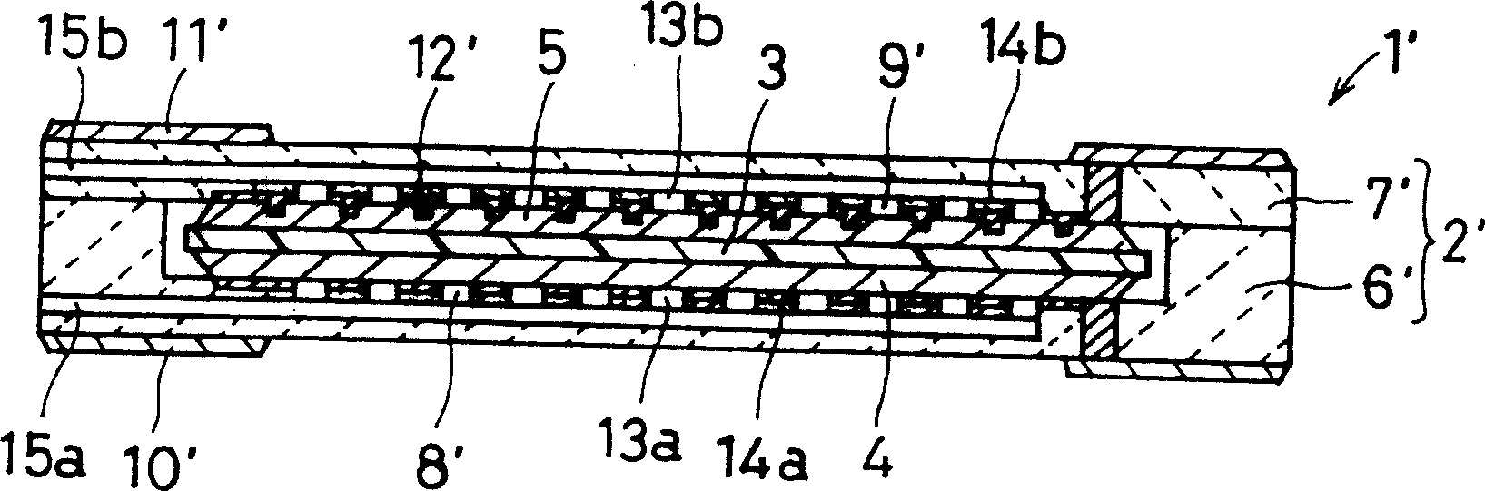 Container for fuel cell, fuel cell and electronic device