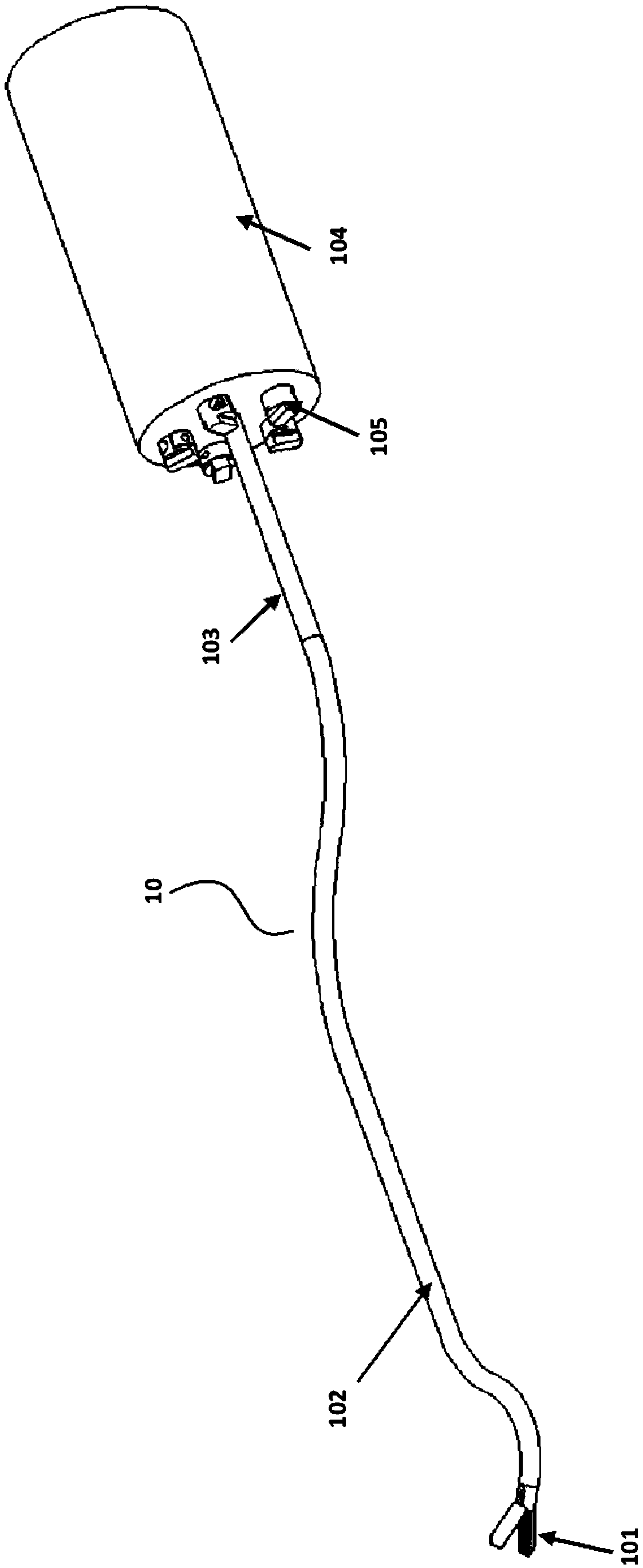 A single-port laparoscopic surgery system with front drive