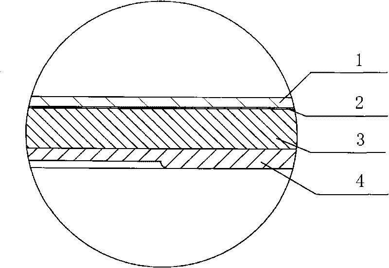 Composite bottom aluminum pot and production process thereof