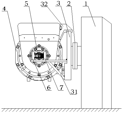 Motor bearing assembly radial clearance measuring method and device