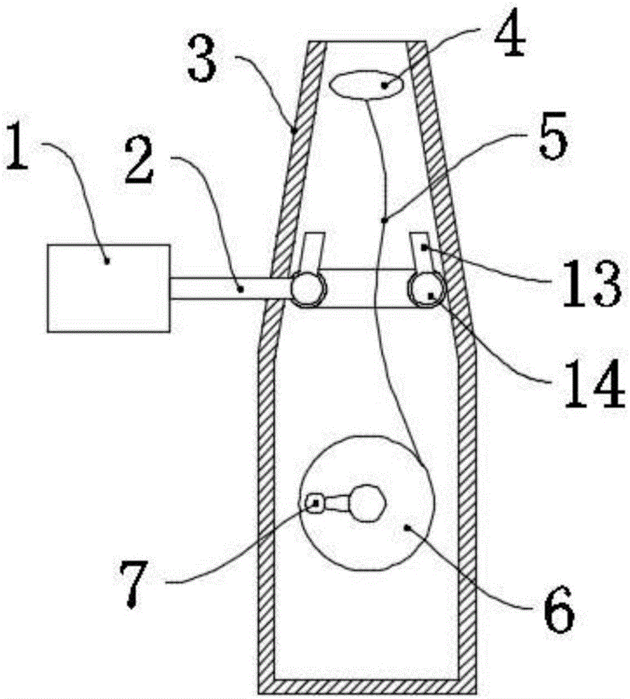 Air blowing type threading device for construction installation