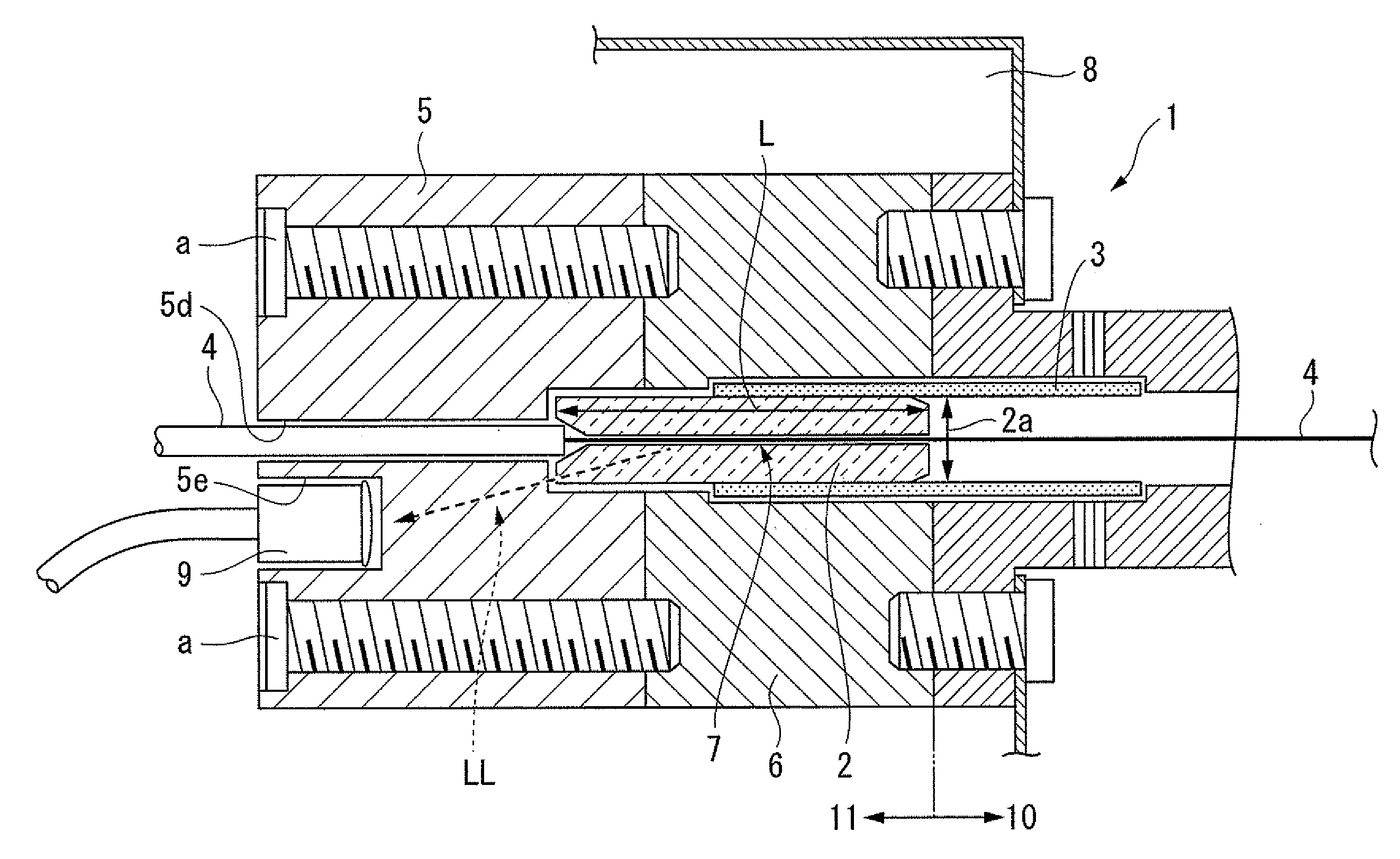 High power optical connector and optical fiber system using the same