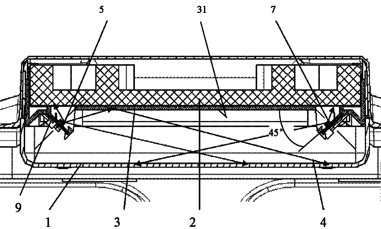 Lamp for refrigerating chamber and refrigerator with lamp for refrigerating chamber