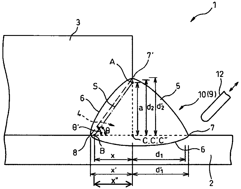 Out-of-plane gusset welded joint and fabrication method thereof