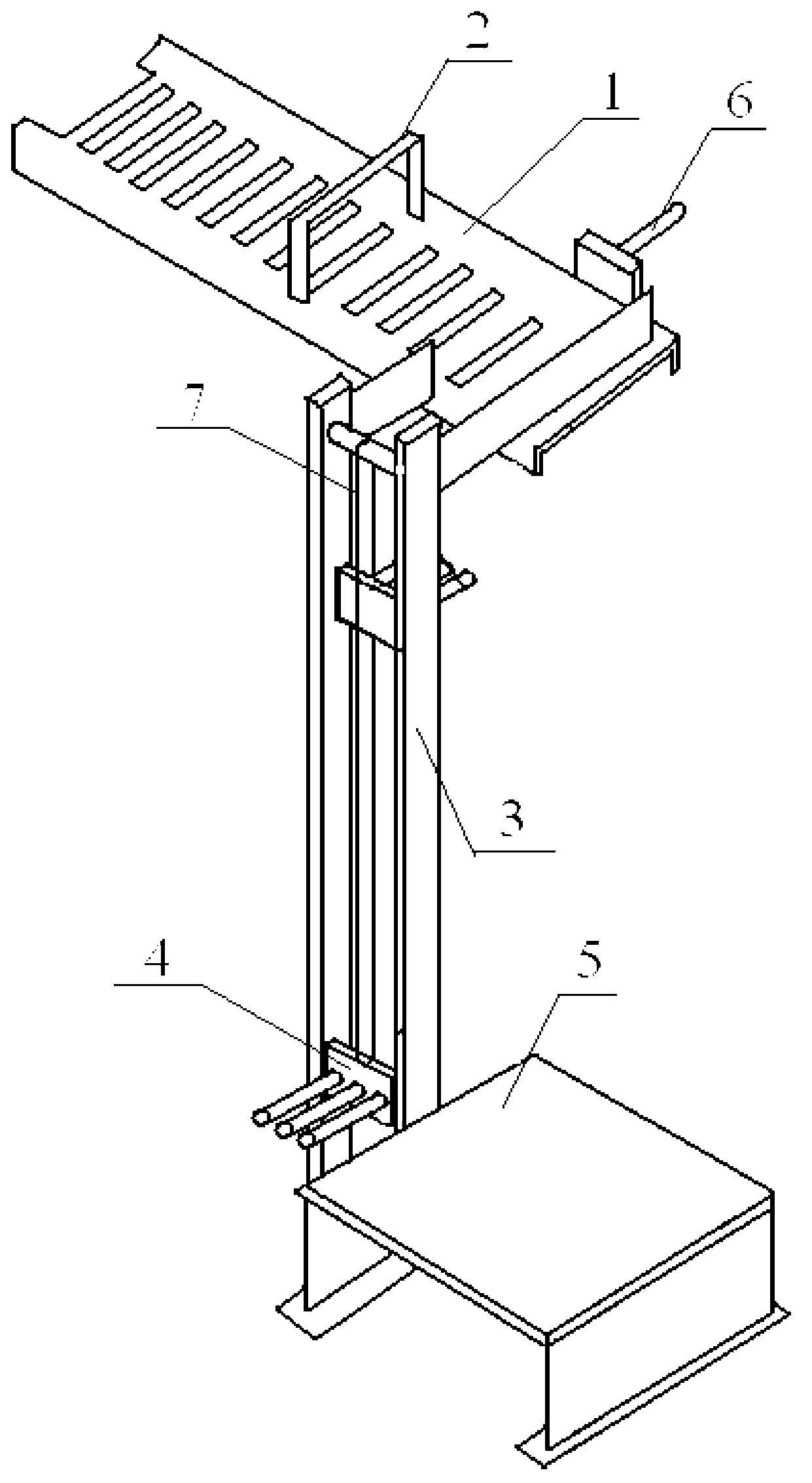 Stacking device and stacking method