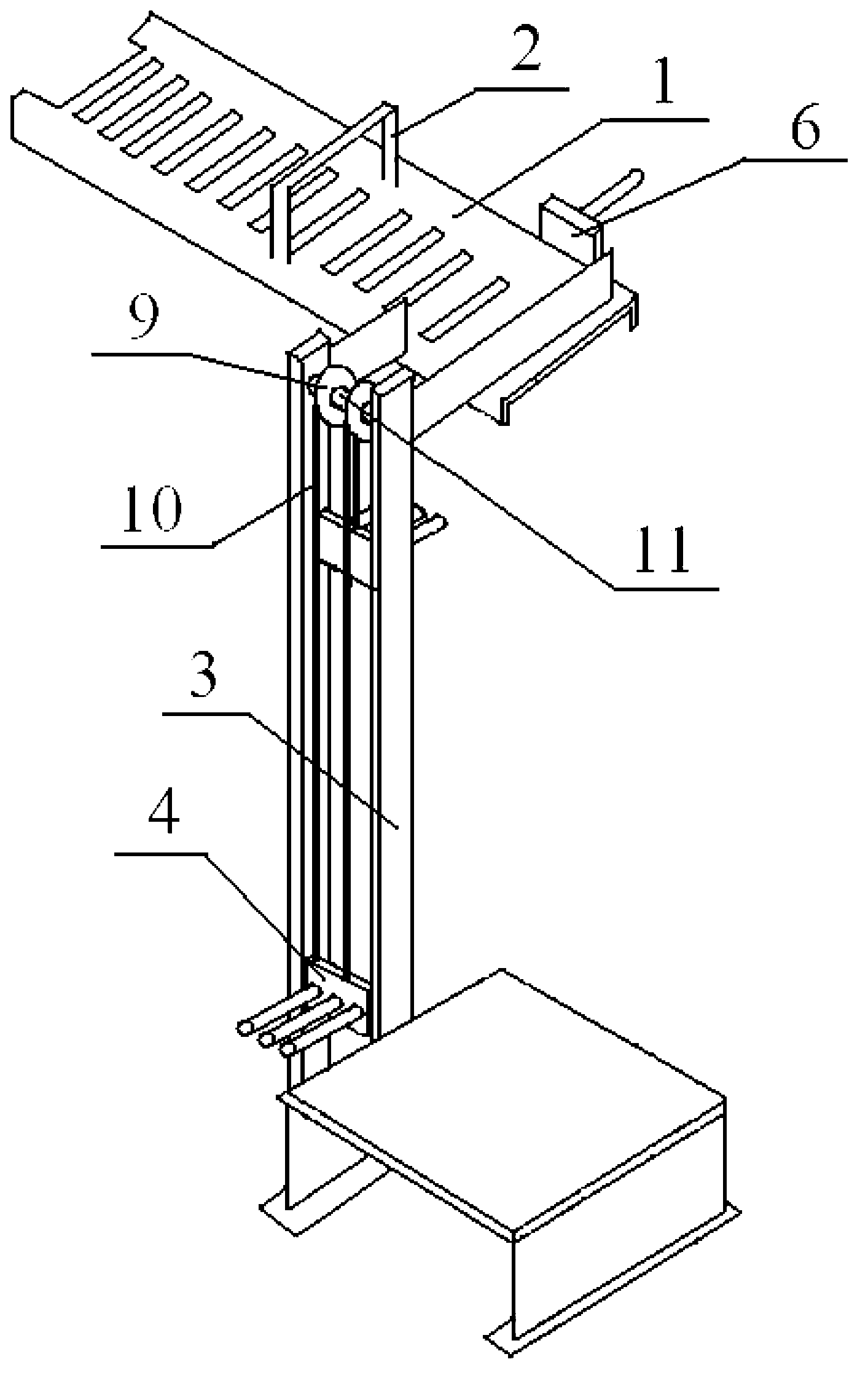 Stacking device and stacking method