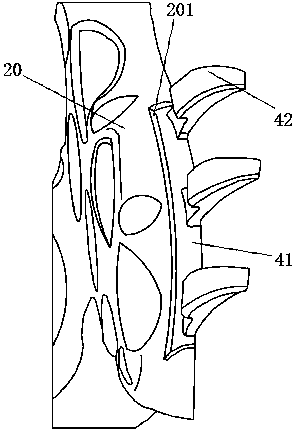 Improved proximal humerus fixing device and application method thereof