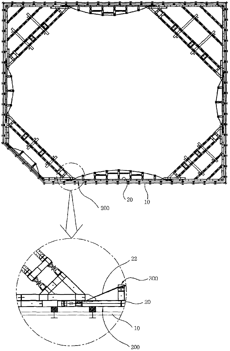 Apparatus for fixing steel wire of wale