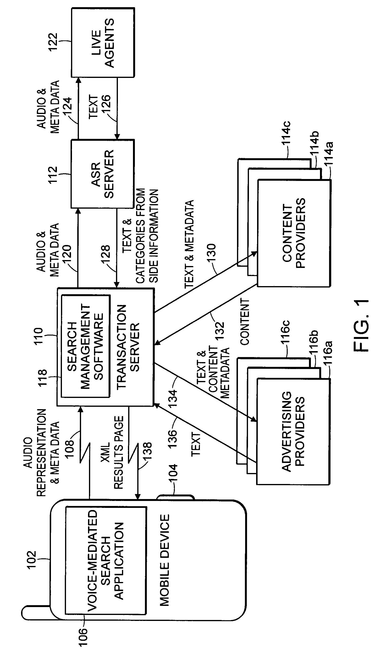 Collection and use of side information in voice-mediated mobile search